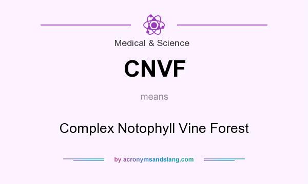 What does CNVF mean? It stands for Complex Notophyll Vine Forest