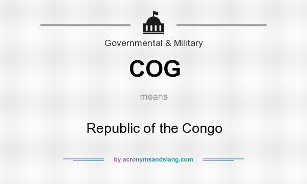 What does COG mean? It stands for Republic of the Congo