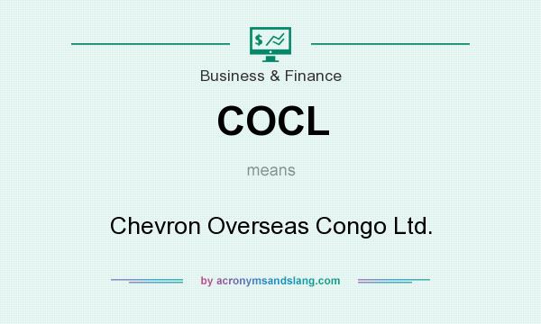 What does COCL mean? It stands for Chevron Overseas Congo Ltd.