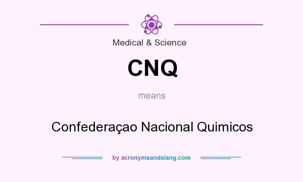 What does CNQ mean? It stands for Confederaçao Nacional Quimicos
