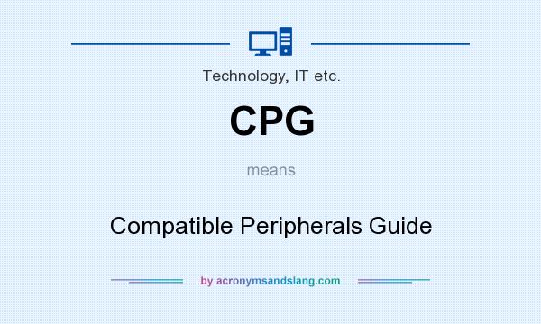 What does CPG mean? It stands for Compatible Peripherals Guide