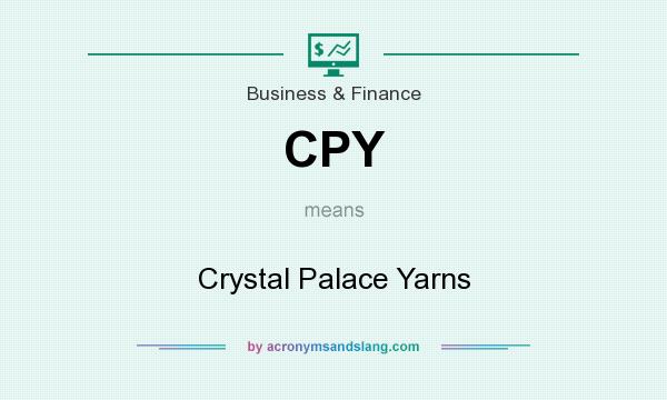 What does CPY mean? It stands for Crystal Palace Yarns