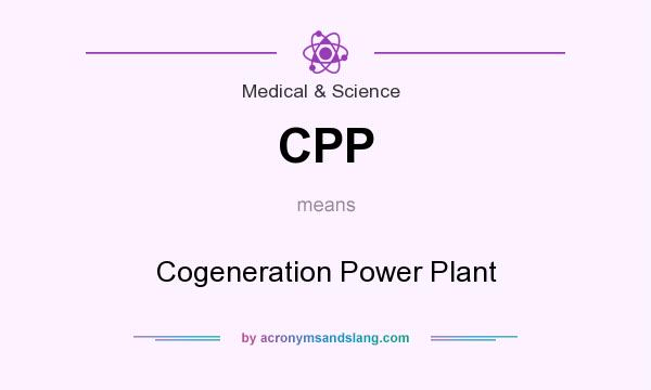 What does CPP mean? It stands for Cogeneration Power Plant