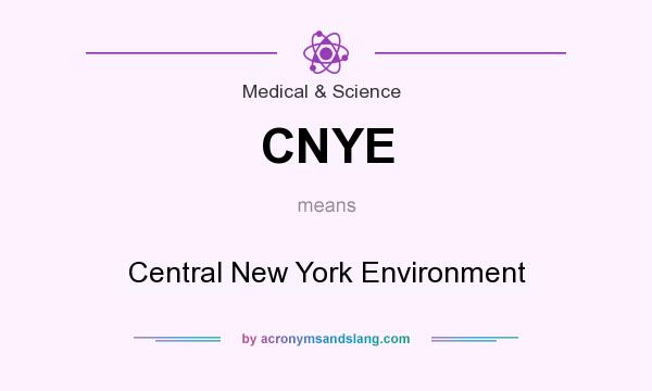 What does CNYE mean? It stands for Central New York Environment
