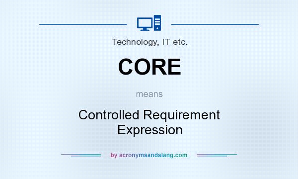 What does CORE mean? It stands for Controlled Requirement Expression