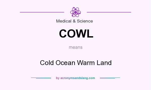 What does COWL mean? It stands for Cold Ocean Warm Land