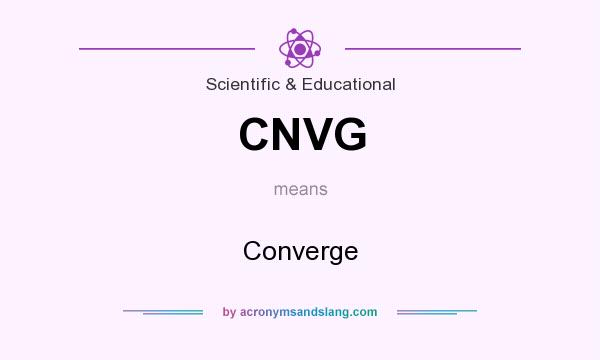 What does CNVG mean? It stands for Converge