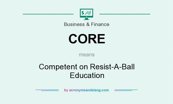 What does CORE mean? It stands for Competent on Resist-A-Ball Education