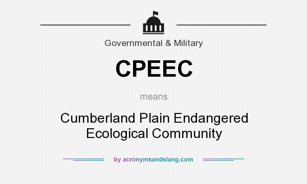 What does CPEEC mean? It stands for Cumberland Plain Endangered Ecological Community