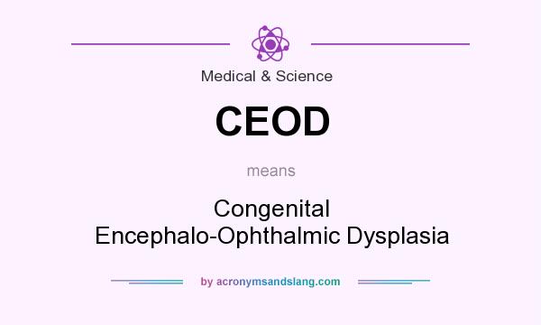 What does CEOD mean? It stands for Congenital Encephalo-Ophthalmic Dysplasia