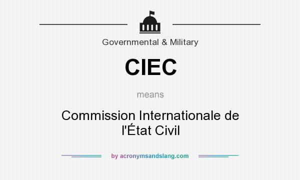 What does CIEC mean? It stands for Commission Internationale de l`État Civil