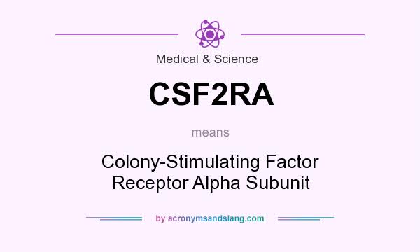 What does CSF2RA mean? It stands for Colony-Stimulating Factor Receptor Alpha Subunit