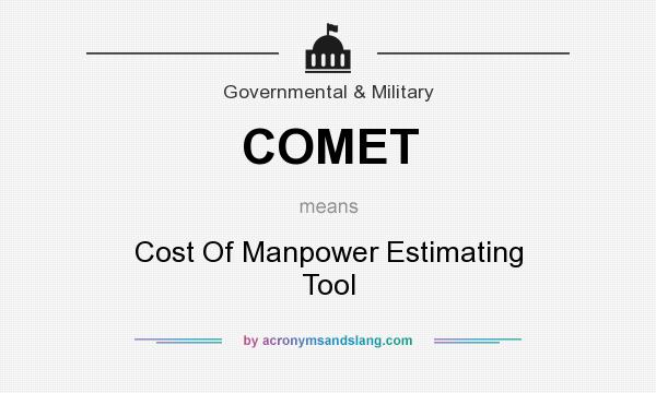 What does COMET mean? It stands for Cost Of Manpower Estimating Tool