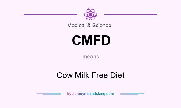 What does CMFD mean? It stands for Cow Milk Free Diet
