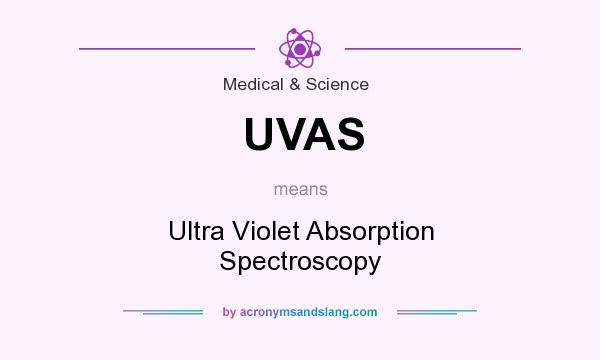What does UVAS mean? It stands for Ultra Violet Absorption Spectroscopy
