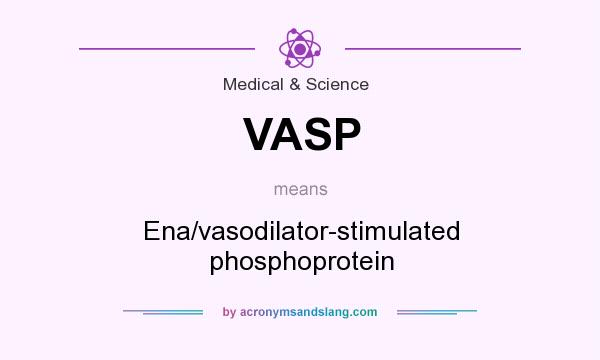 What does VASP mean? It stands for Ena/vasodilator-stimulated phosphoprotein