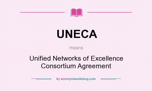 What does UNECA mean? It stands for Unified Networks of Excellence Consortium Agreement
