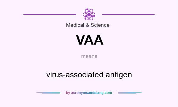 What does VAA mean? It stands for virus-associated antigen