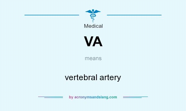 What does VA mean? It stands for vertebral artery