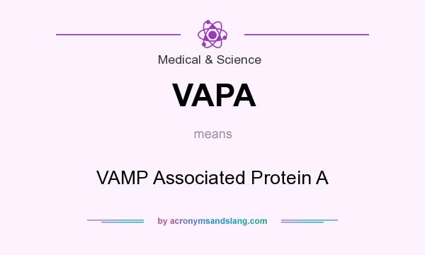 What does VAPA mean? It stands for VAMP Associated Protein A