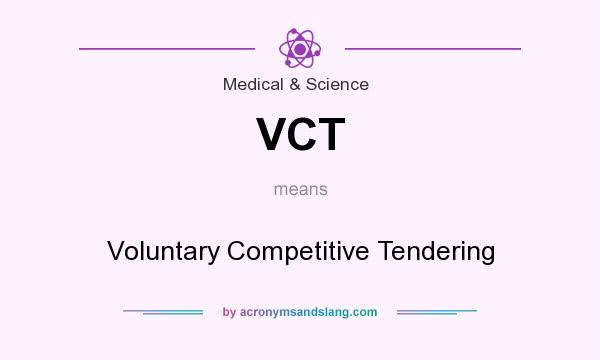 What does VCT mean? It stands for Voluntary Competitive Tendering