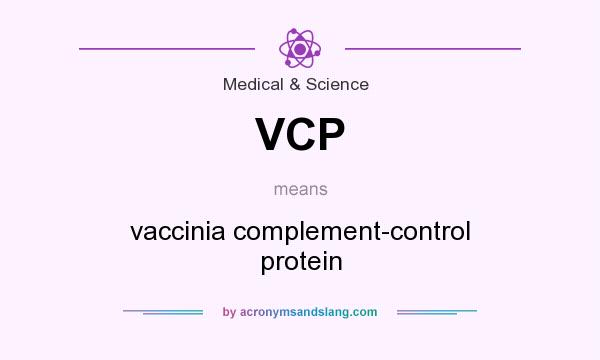 What does VCP mean? It stands for vaccinia complement-control protein