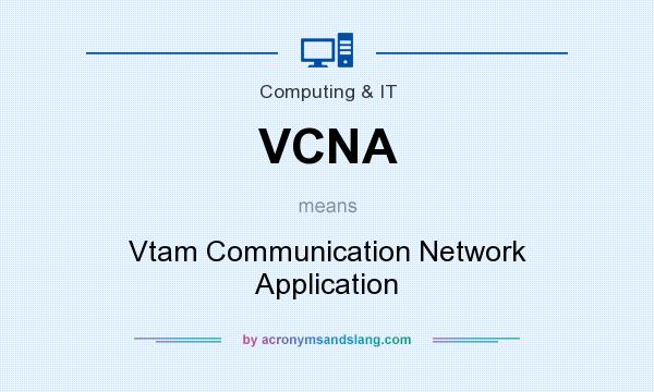 What does VCNA mean? It stands for Vtam Communication Network Application