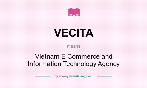 What does VECITA mean? It stands for Vietnam E Commerce and Information Technology Agency