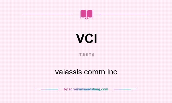 What does VCI mean? It stands for valassis comm inc