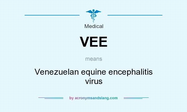 What does VEE mean? It stands for Venezuelan equine encephalitis virus