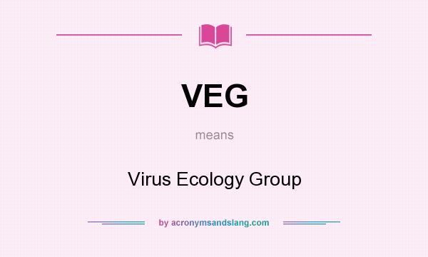 What does VEG mean? It stands for Virus Ecology Group