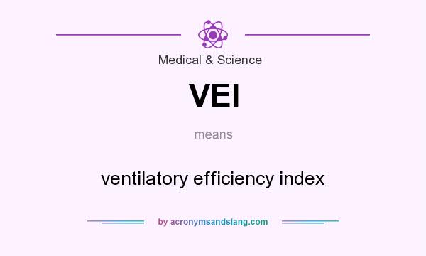 What does VEI mean? It stands for ventilatory efficiency index
