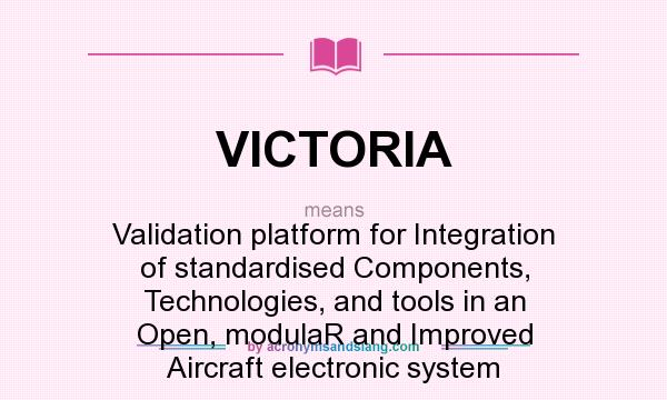What does VICTORIA mean? It stands for Validation platform for Integration of standardised Components, Technologies, and tools in an Open, modulaR and Improved Aircraft electronic system