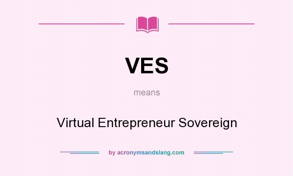 What does VES mean? It stands for Virtual Entrepreneur Sovereign