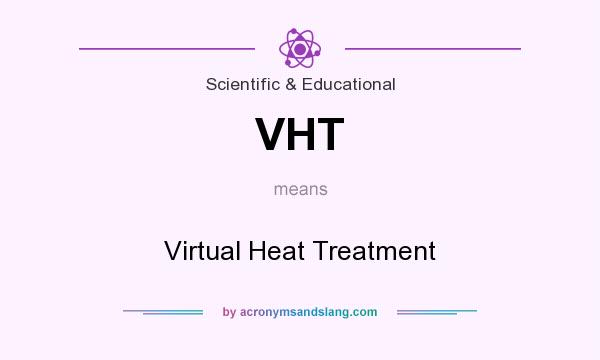 What does VHT mean? It stands for Virtual Heat Treatment