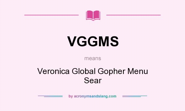 What does VGGMS mean? It stands for Veronica Global Gopher Menu Sear