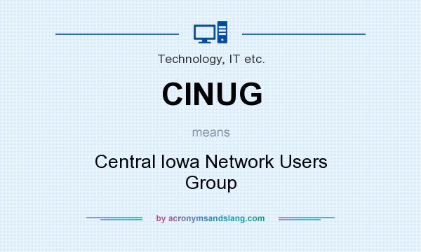 What does CINUG mean? It stands for Central Iowa Network Users Group