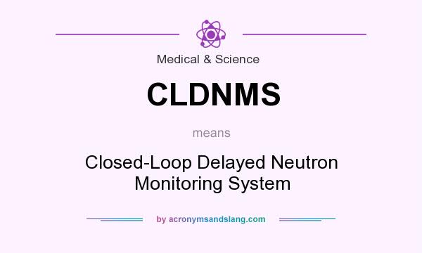 What does CLDNMS mean? It stands for Closed-Loop Delayed Neutron Monitoring System