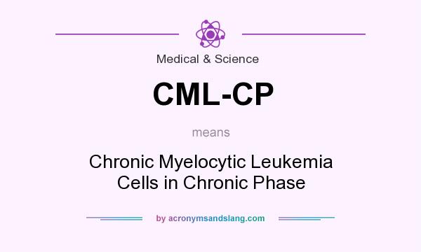 What does CML-CP mean? It stands for Chronic Myelocytic Leukemia Cells in Chronic Phase