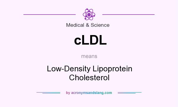 What does cLDL mean? It stands for Low-Density Lipoprotein Cholesterol