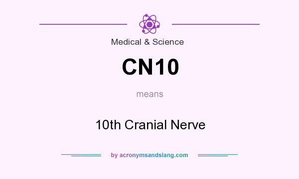 What does CN10 mean? It stands for 10th Cranial Nerve