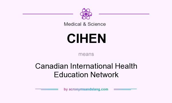 What does CIHEN mean? It stands for Canadian International Health Education Network