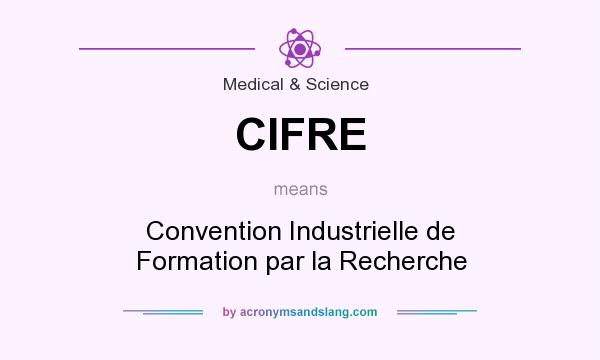 What does CIFRE mean? It stands for Convention Industrielle de Formation par la Recherche
