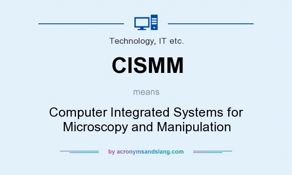 What does CISMM mean? It stands for Computer Integrated Systems for Microscopy and Manipulation