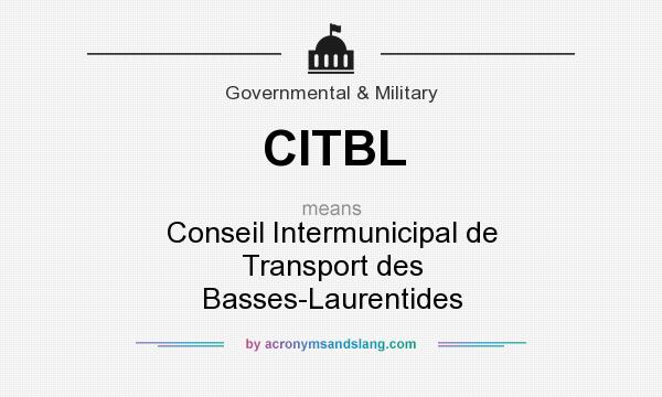 What does CITBL mean? It stands for Conseil Intermunicipal de Transport des Basses-Laurentides
