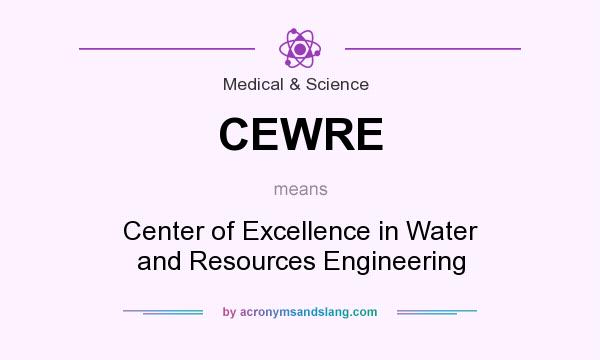What does CEWRE mean? It stands for Center of Excellence in Water and Resources Engineering