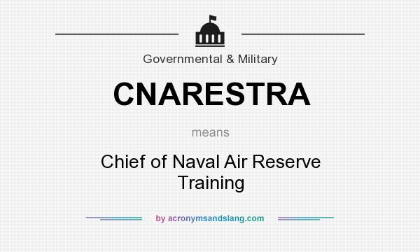 What does CNARESTRA mean? It stands for Chief of Naval Air Reserve Training