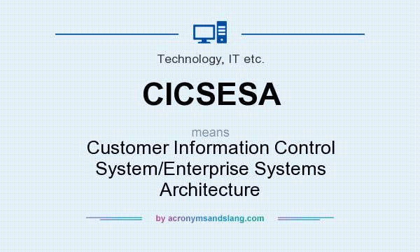 What does CICSESA mean? It stands for Customer Information Control System/Enterprise Systems Architecture