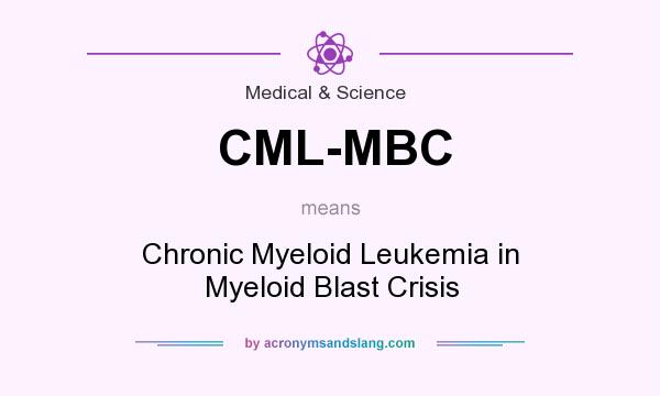 What does CML-MBC mean? It stands for Chronic Myeloid Leukemia in Myeloid Blast Crisis