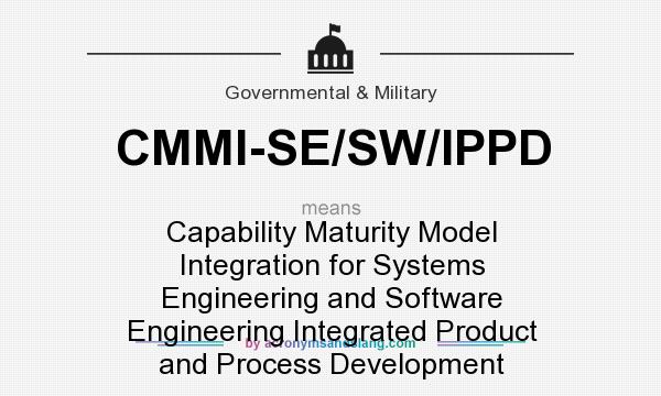 What does CMMI-SE/SW/IPPD mean? It stands for Capability Maturity Model Integration for Systems Engineering and Software Engineering Integrated Product and Process Development